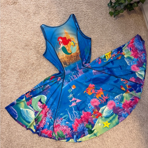 BLACKMILK X DISNEY LITTLE MERMAID DRESS IOD REVERSIBLE NWOT SIZE S - Picture 8 of 10